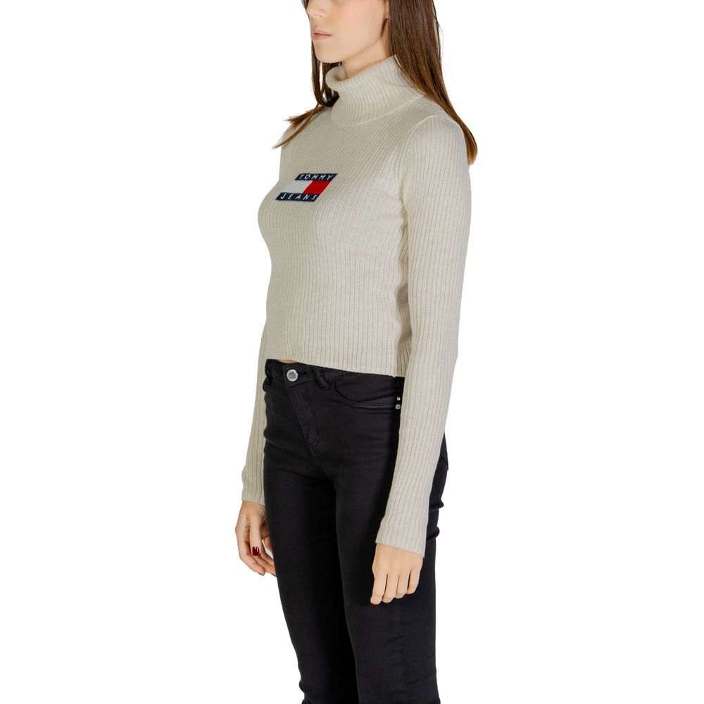Beige Polyester Polyester Pullover