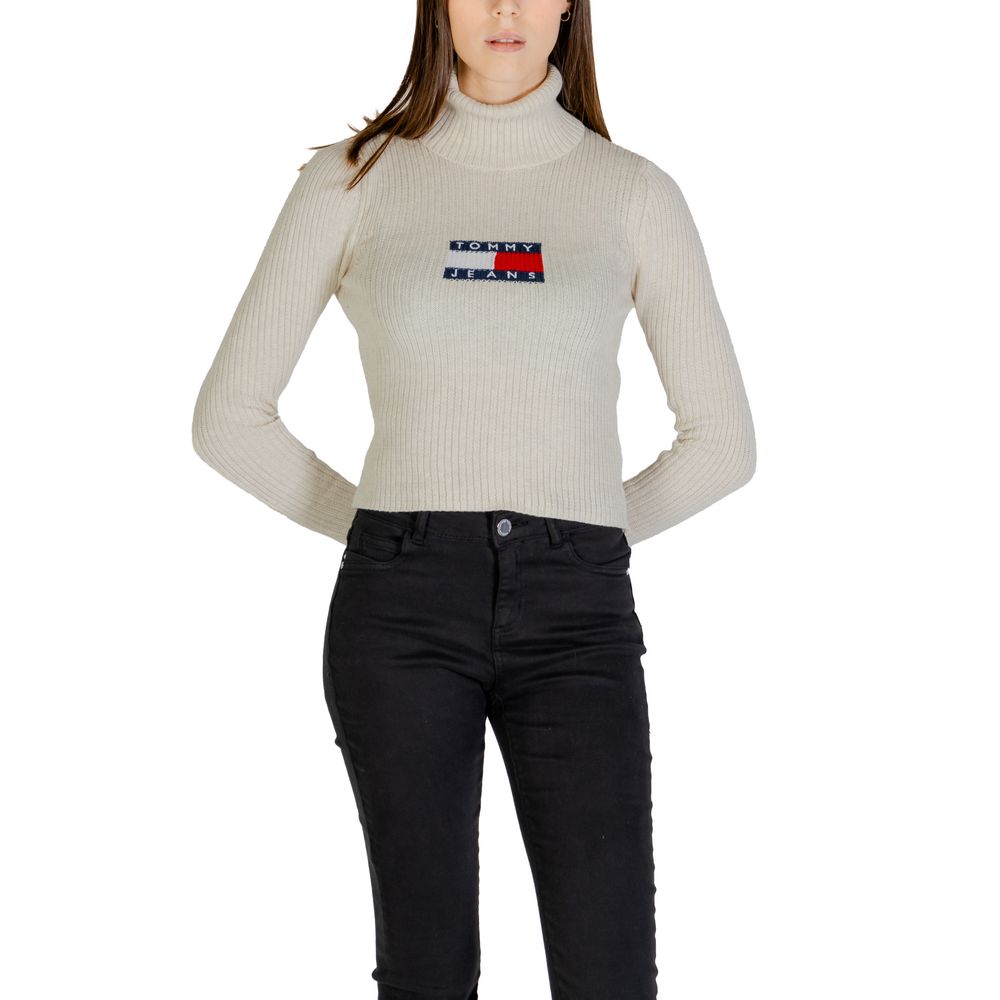 Beige Polyester Polyester Pullover