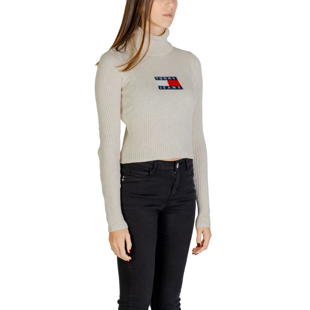Beige Polyester Polyester Pullover