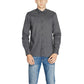 Camicia di cotone grigia