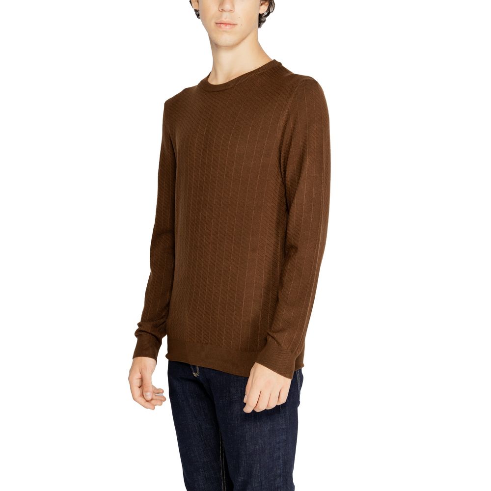 Brauner Viskosepullover