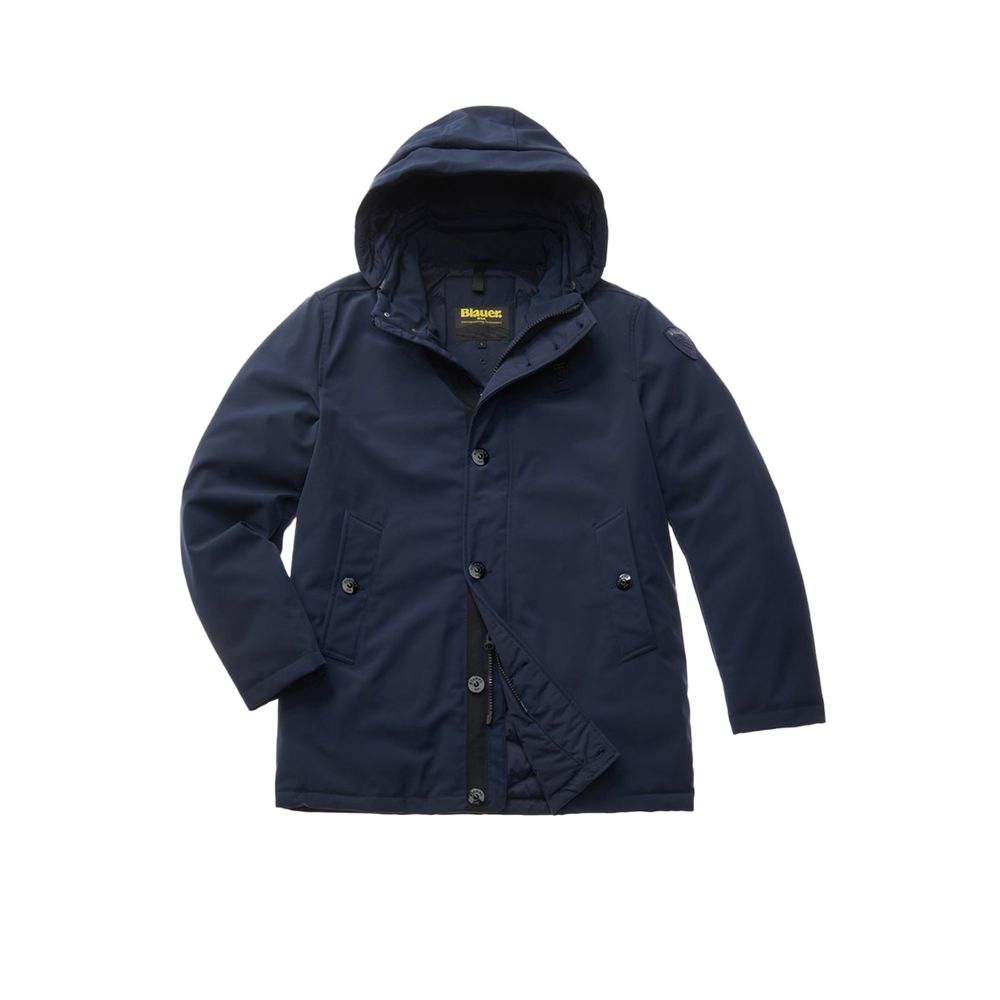 Blaue Polyethylenjacke