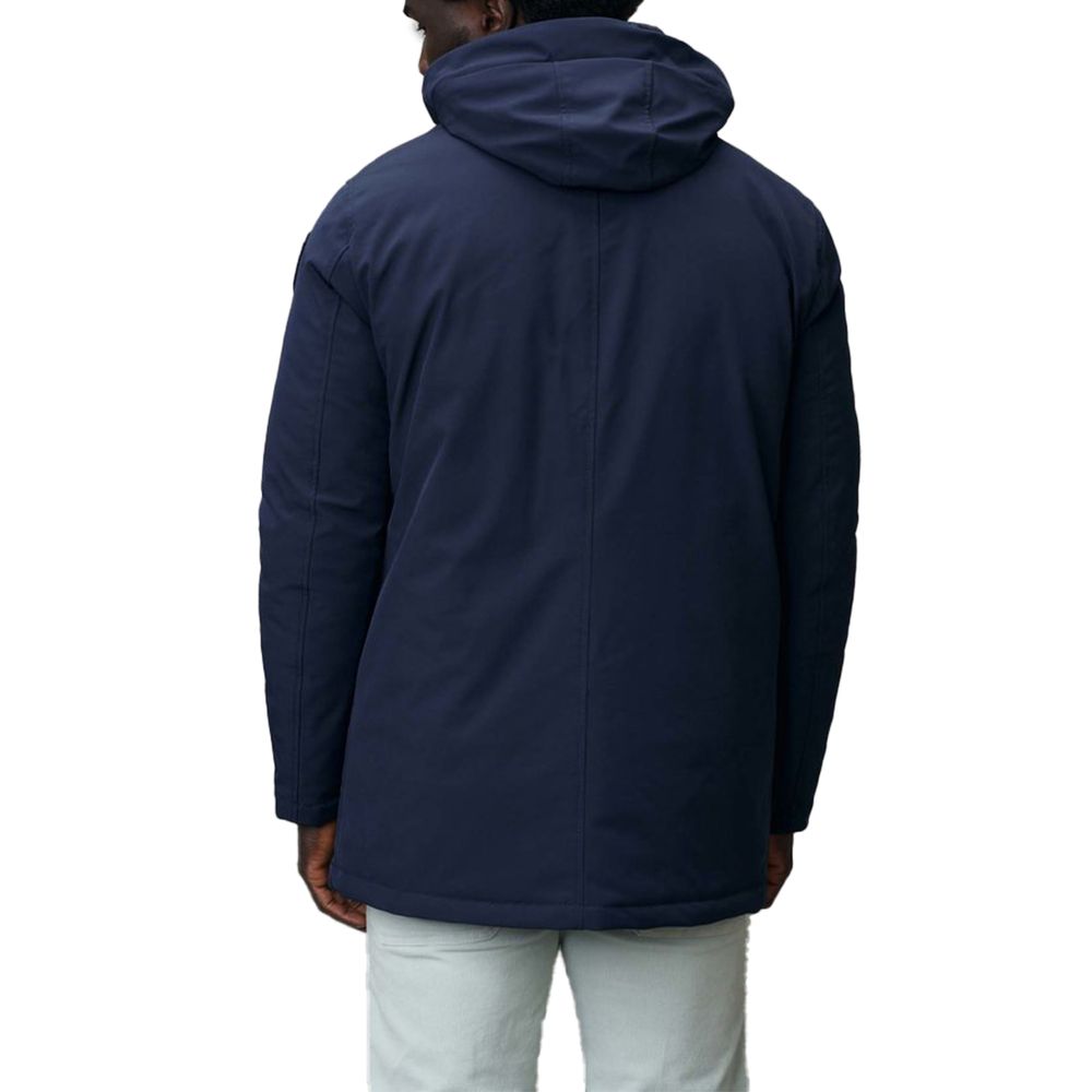 Blaue Polyethylenjacke