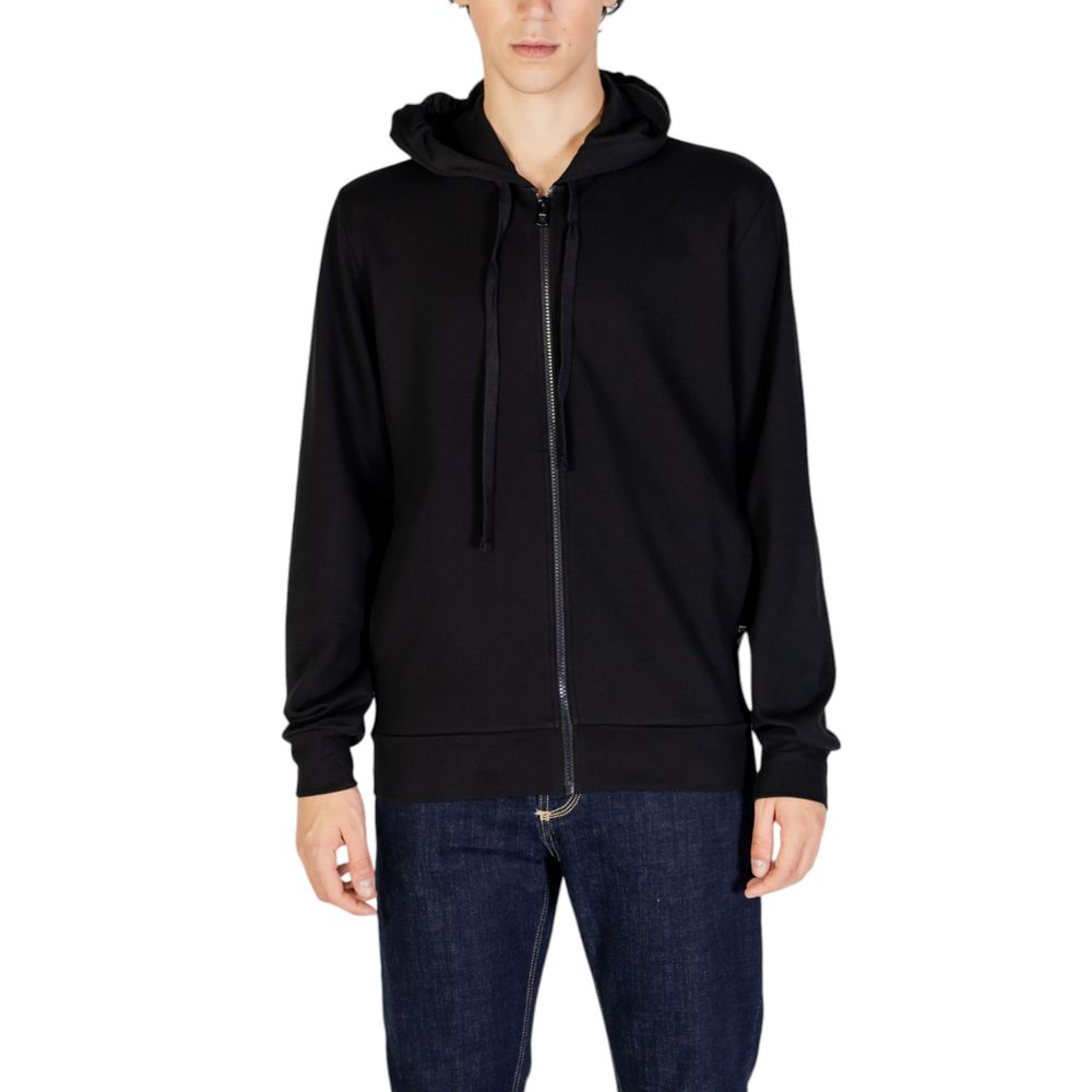 Schwarzer Polyesterpullover