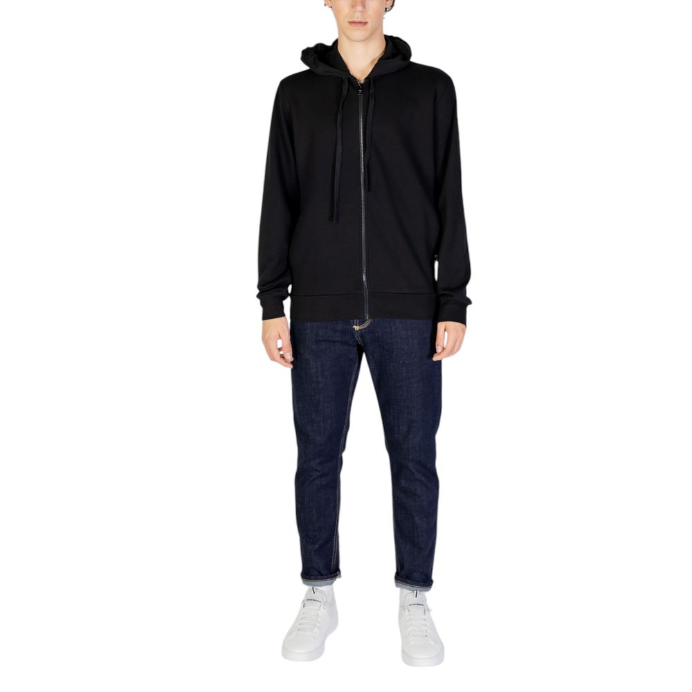 Schwarzer Polyesterpullover