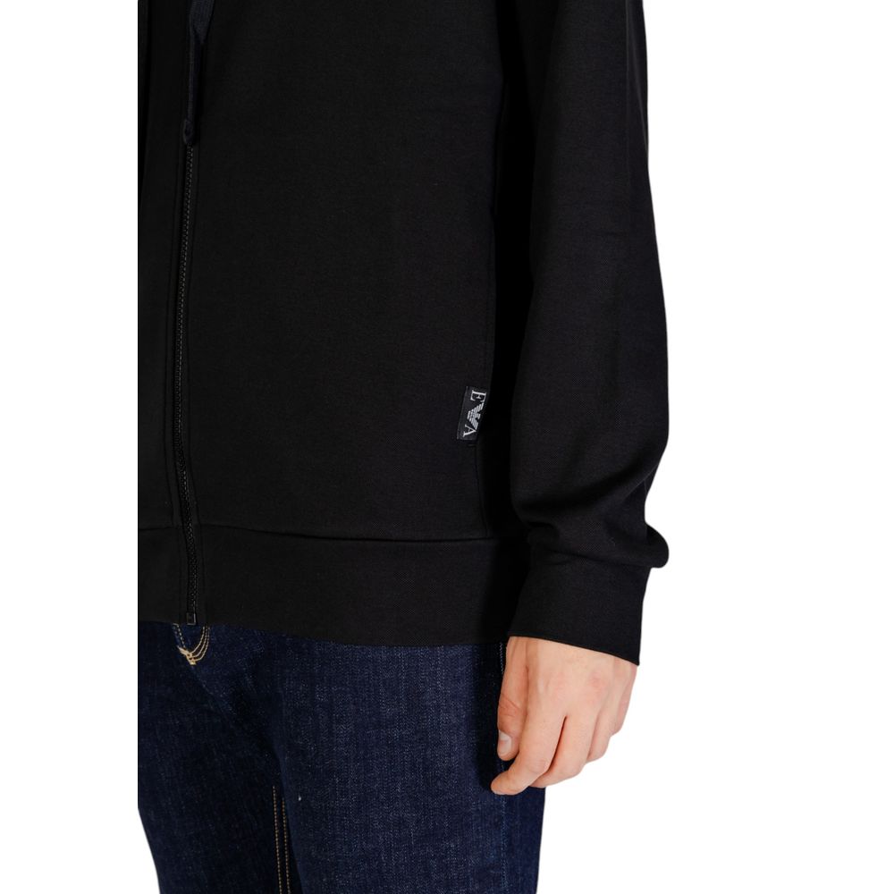 Schwarzer Polyesterpullover