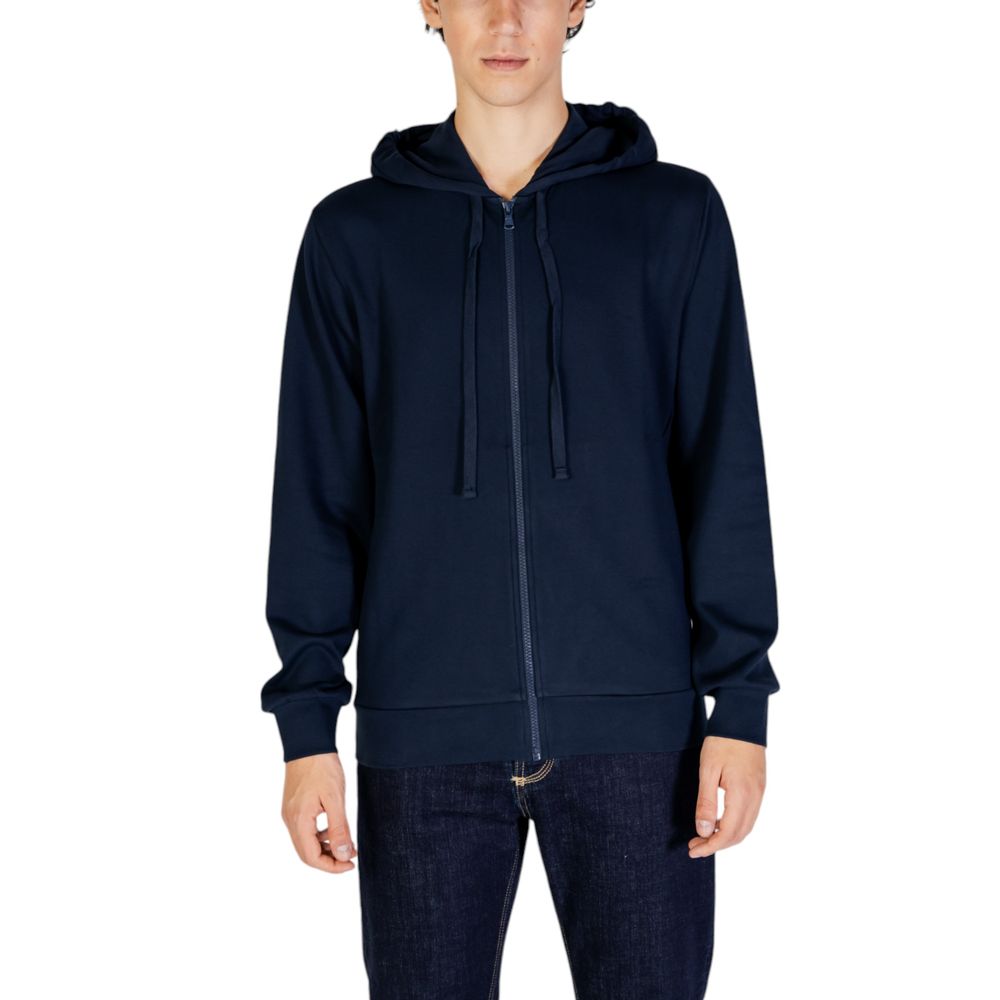 Blauer Polyesterpullover