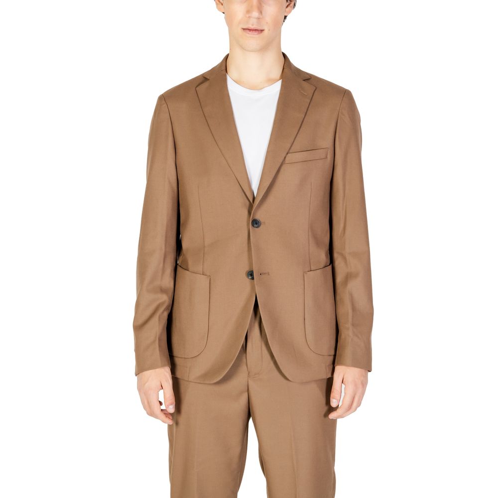 Beiger Polyester-Blazer