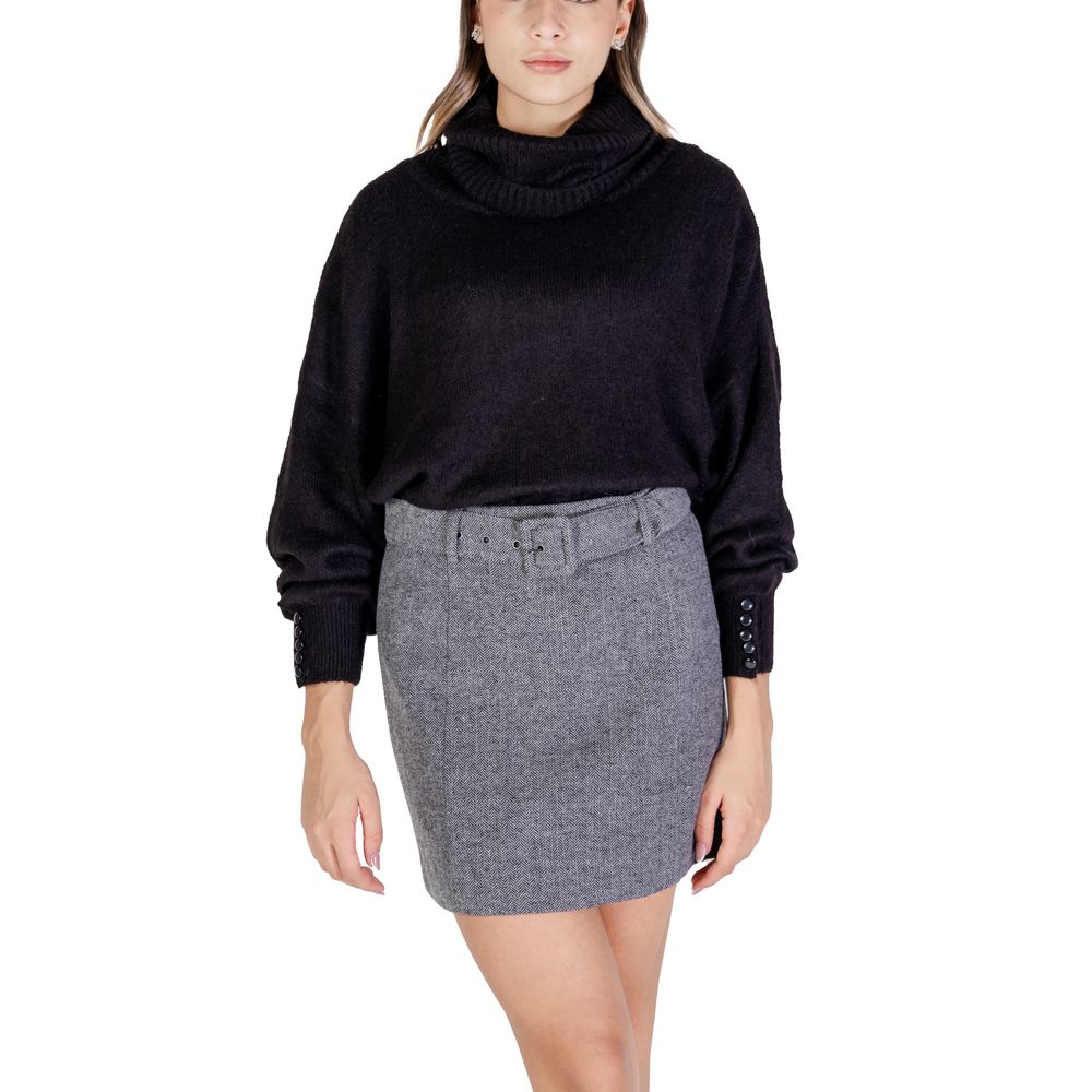Schwarzer Acrylpullover
