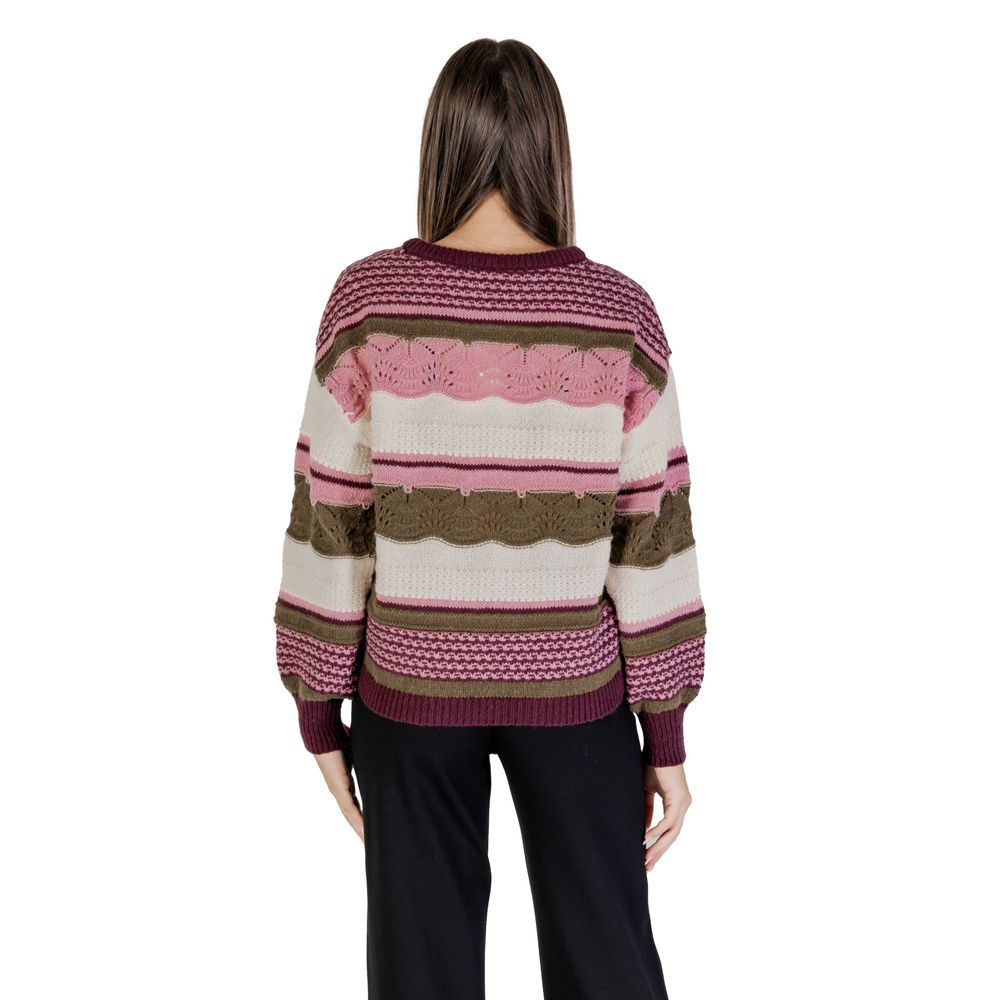 Mehrfarbiger Pullover aus Polyester