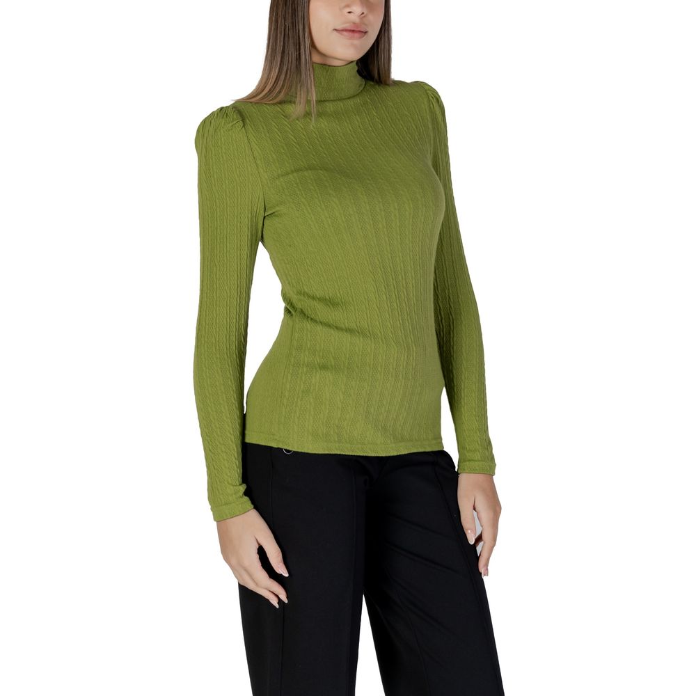 Green Polyester Tops & T-Shirt