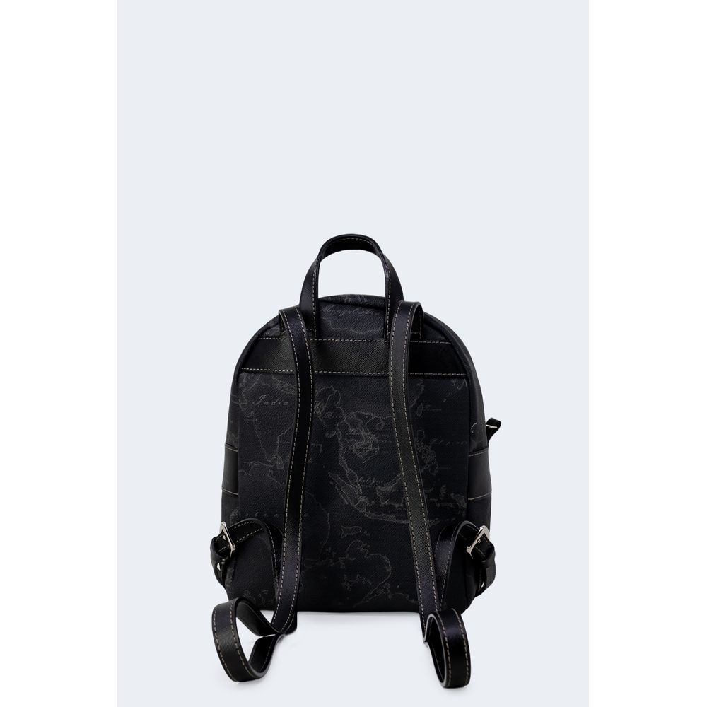 Schwarzer Lederrucksack