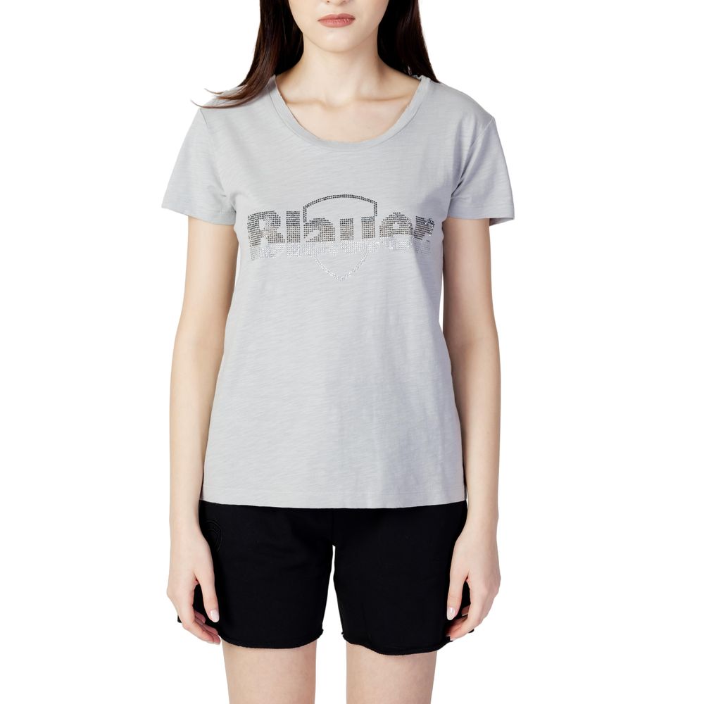 Top e T-shirt in cotone grigio