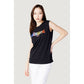 Top e T-shirt in cotone nero