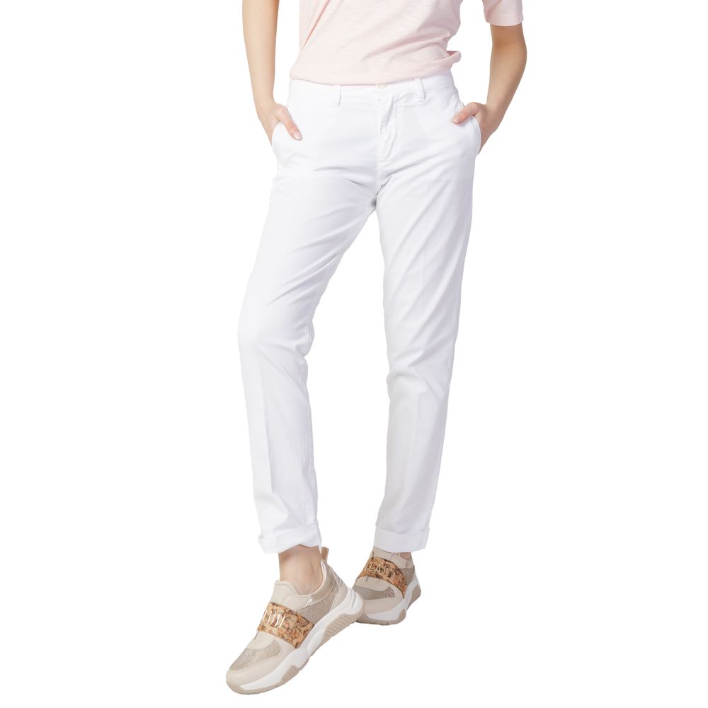 Jeans e pantaloni in cotone bianco