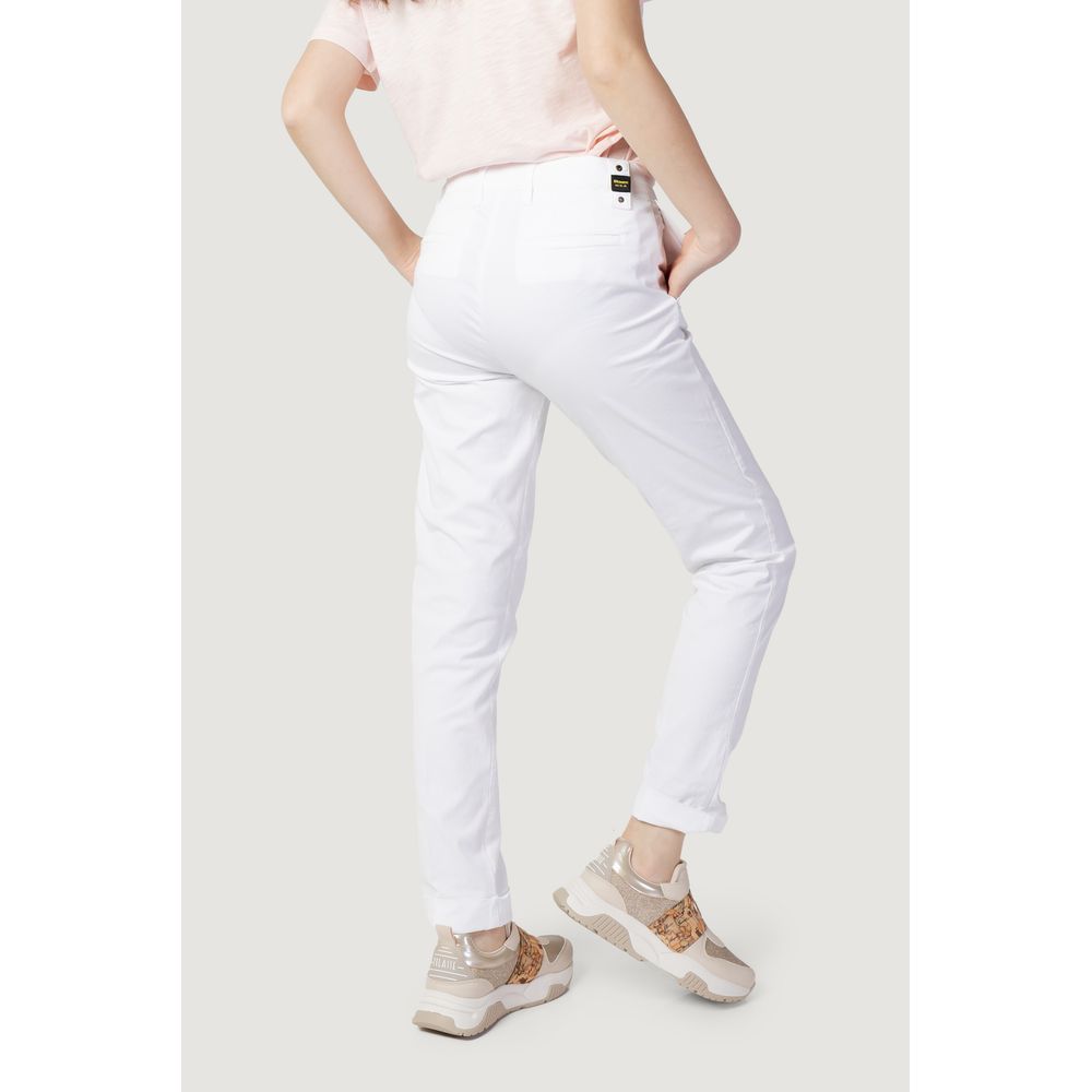 Jeans e pantaloni in cotone bianco