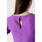 Purple Polyester Dress