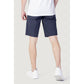 Blaue Baumwollshorts