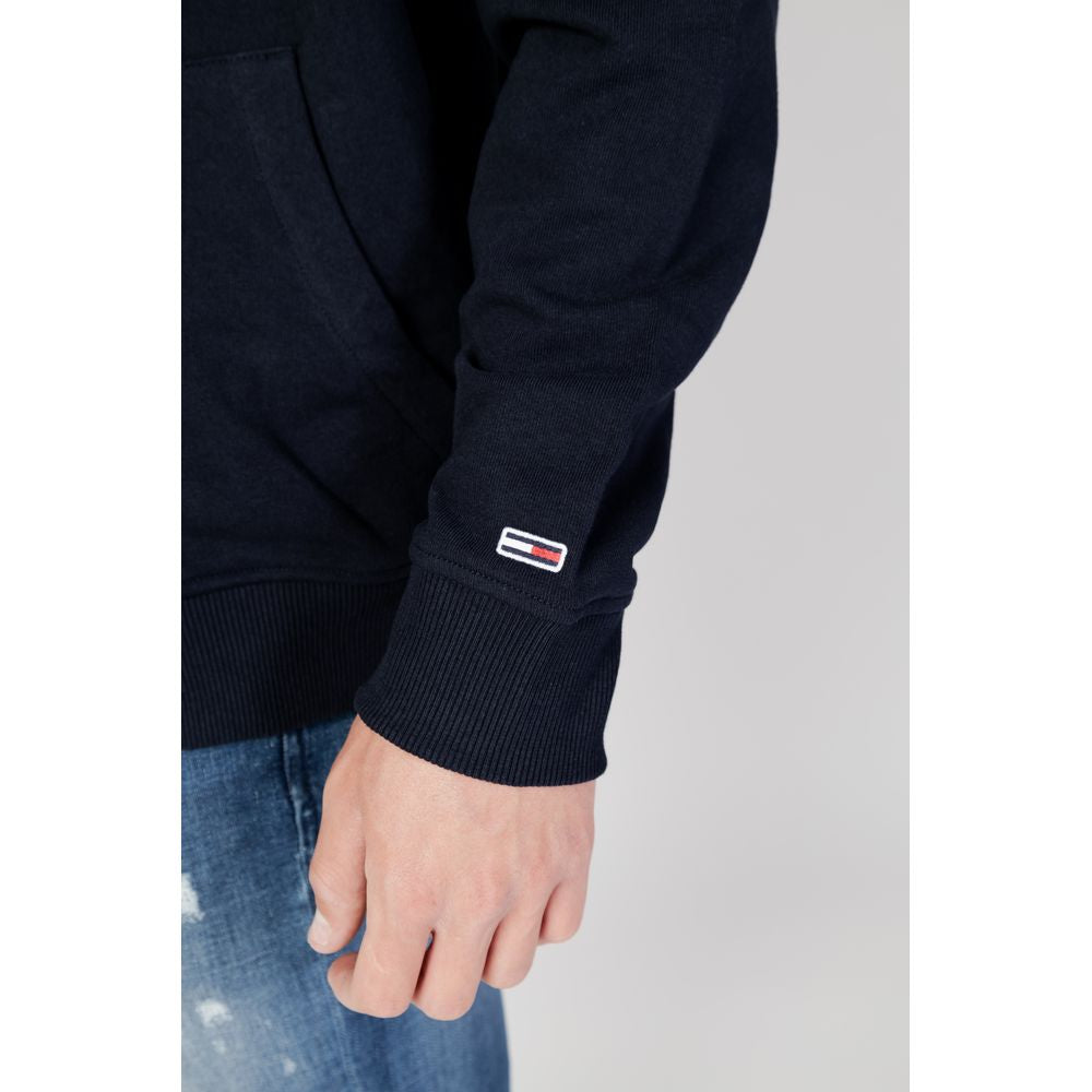 Blauer Baumwollpullover