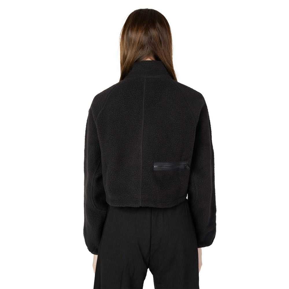 Schwarzer Polyesterpullover