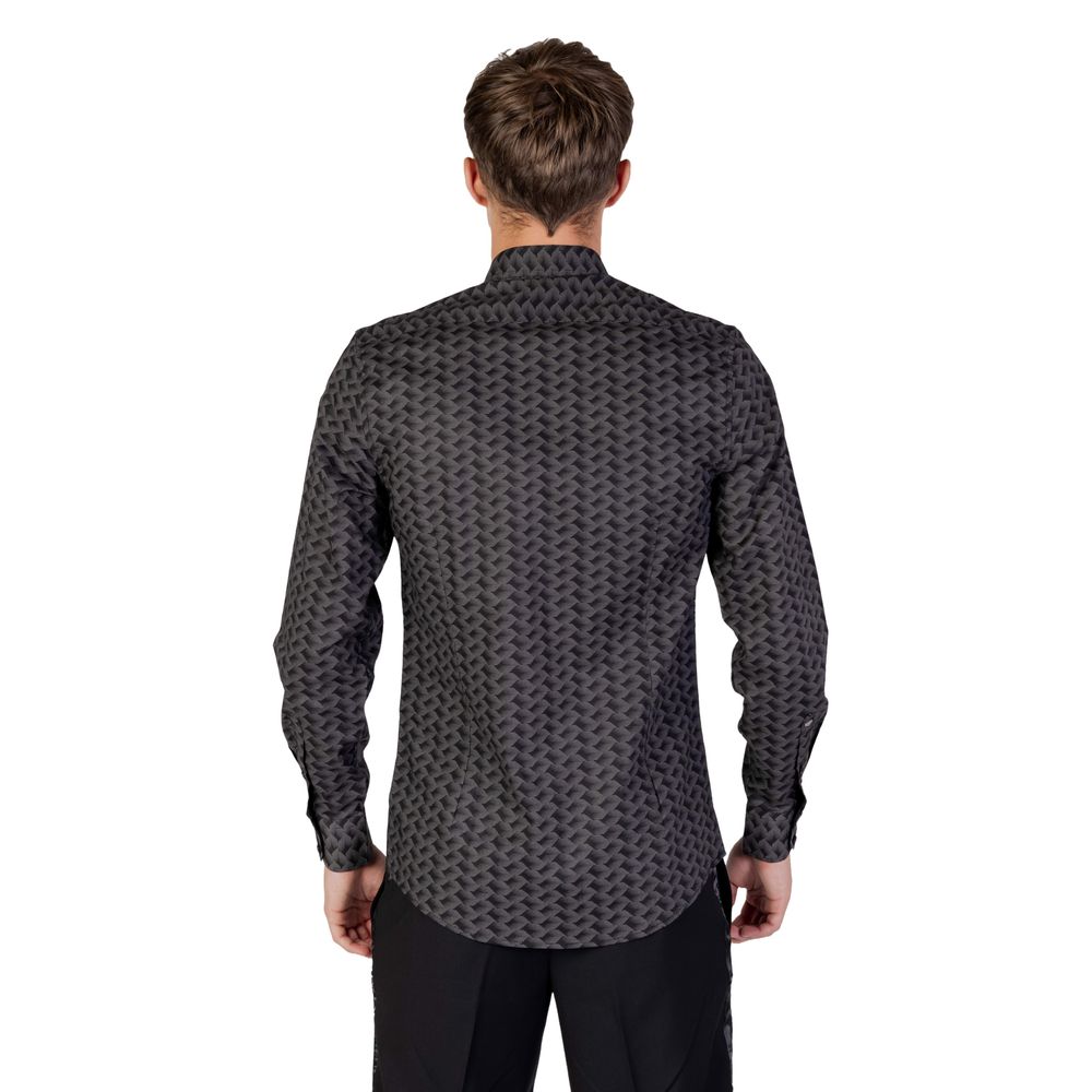 Camicia di cotone grigia
