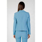 Turquoise Polyester Suits & Blazer