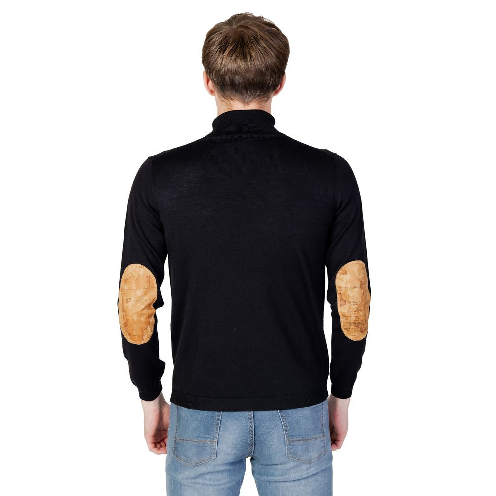 Schwarzer Viskosepullover