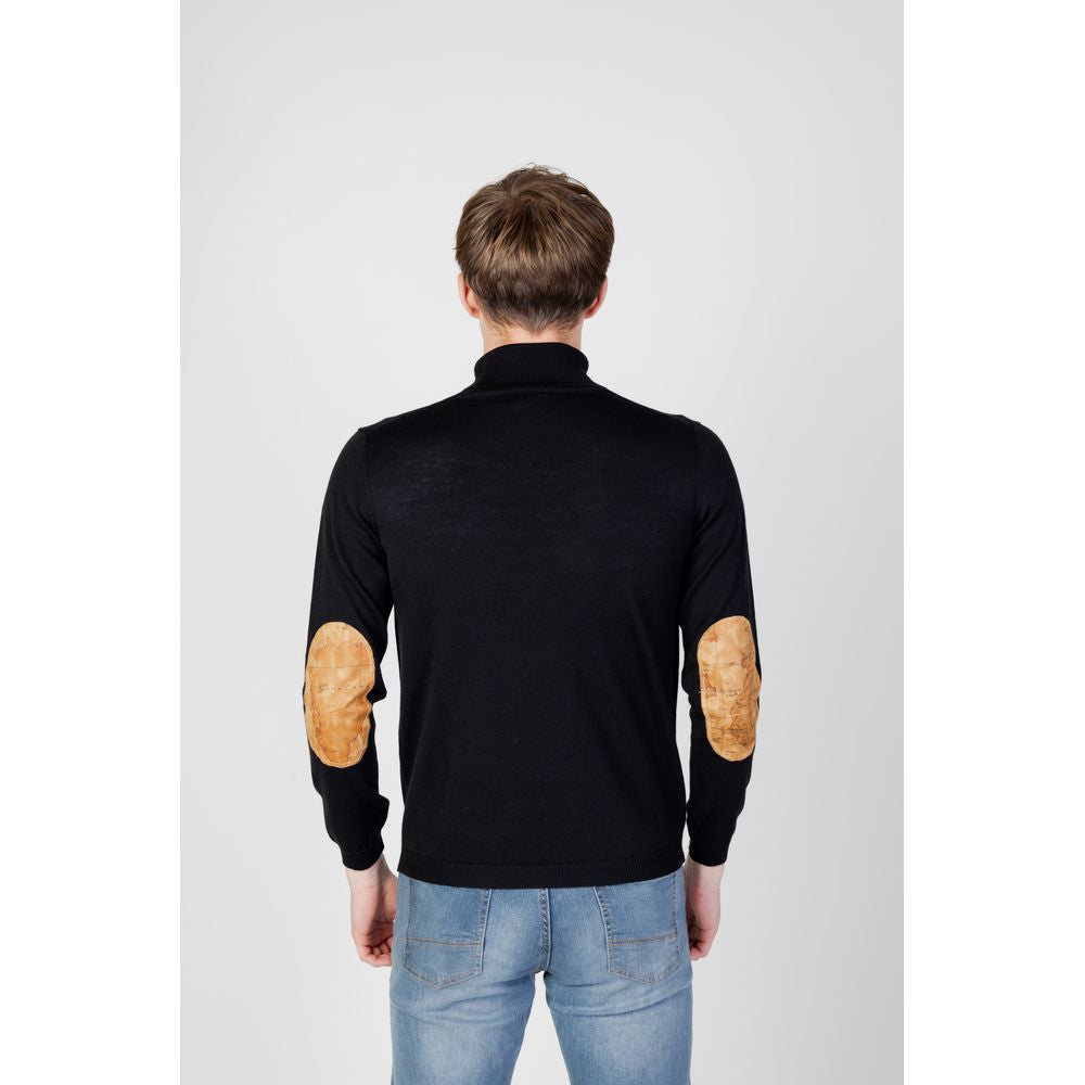 Schwarzer Viskosepullover