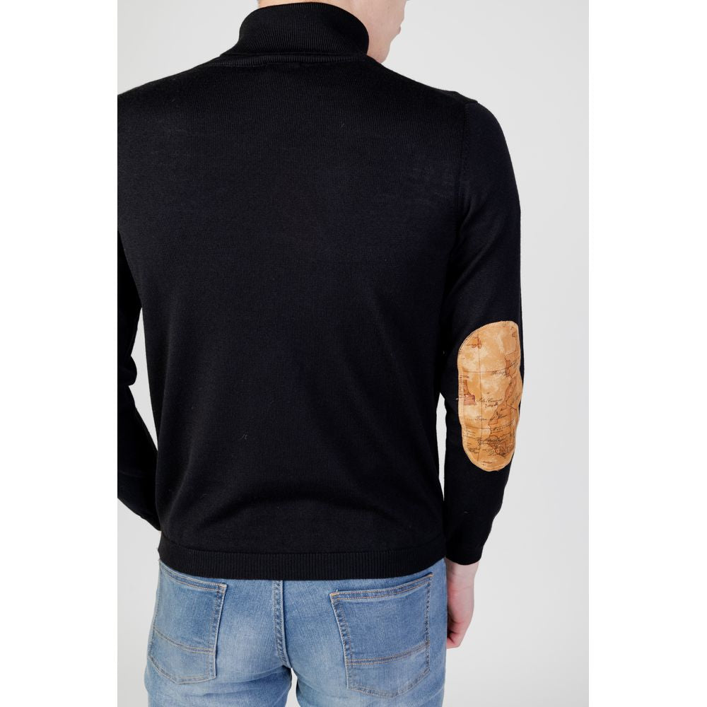 Schwarzer Viskosepullover