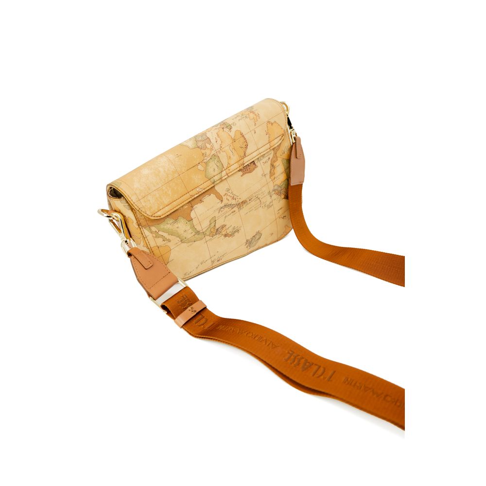 Beige Lederhandtasche