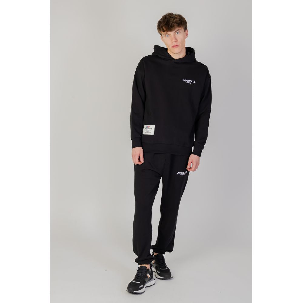 Schwarzer Baumwollpullover