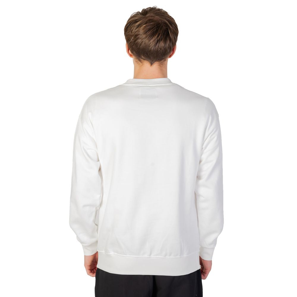 Weißer Baumwollpullover
