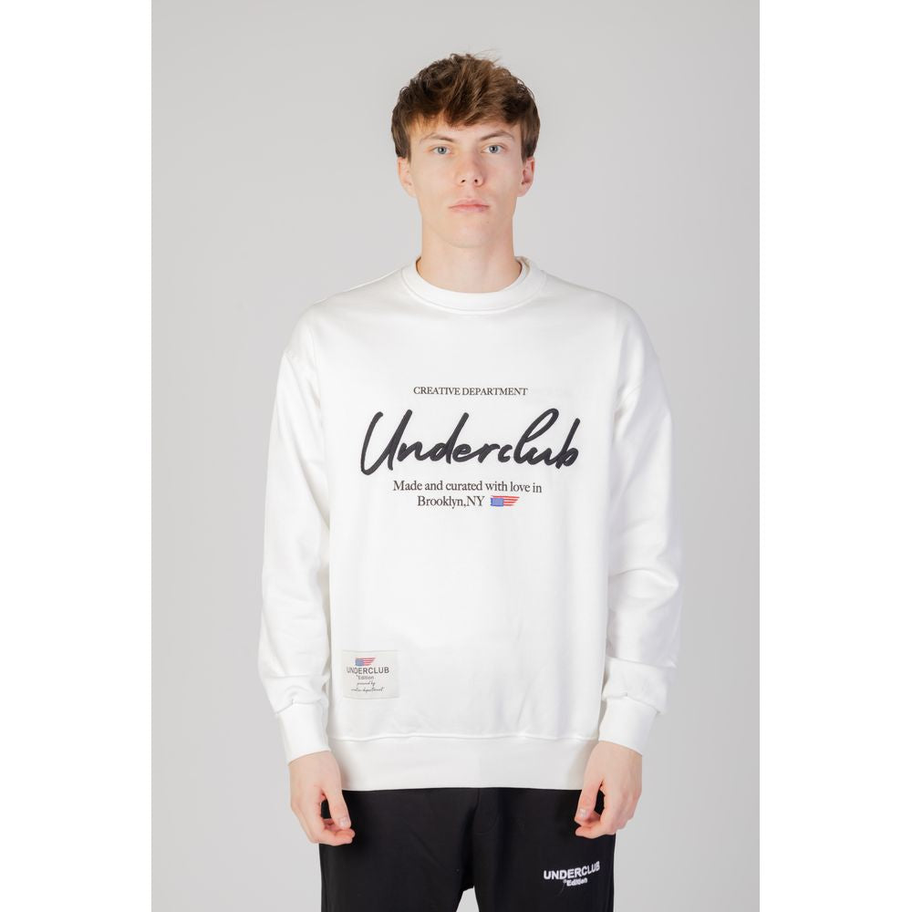 Weißer Baumwollpullover