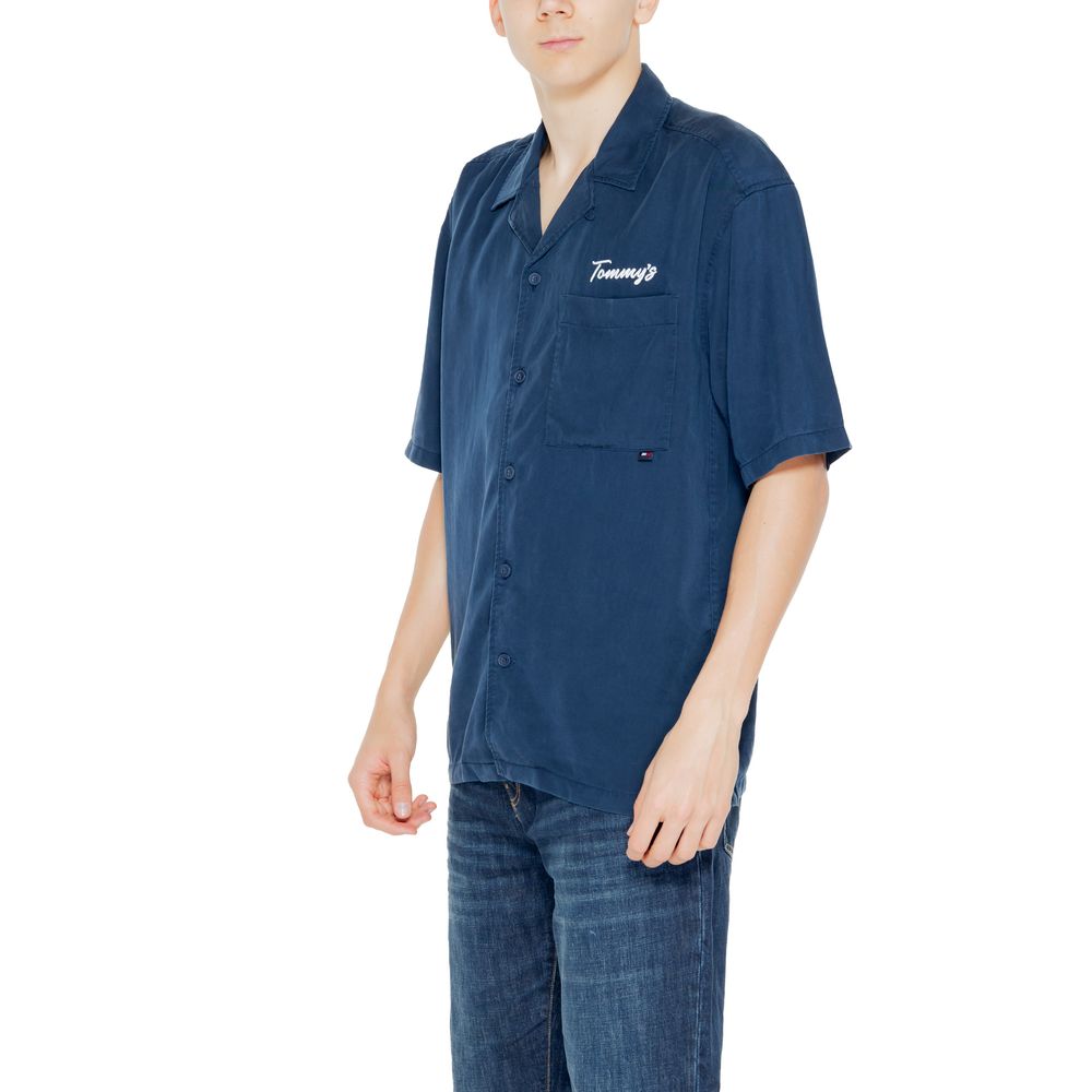 Blaues Lyocell-Hemd