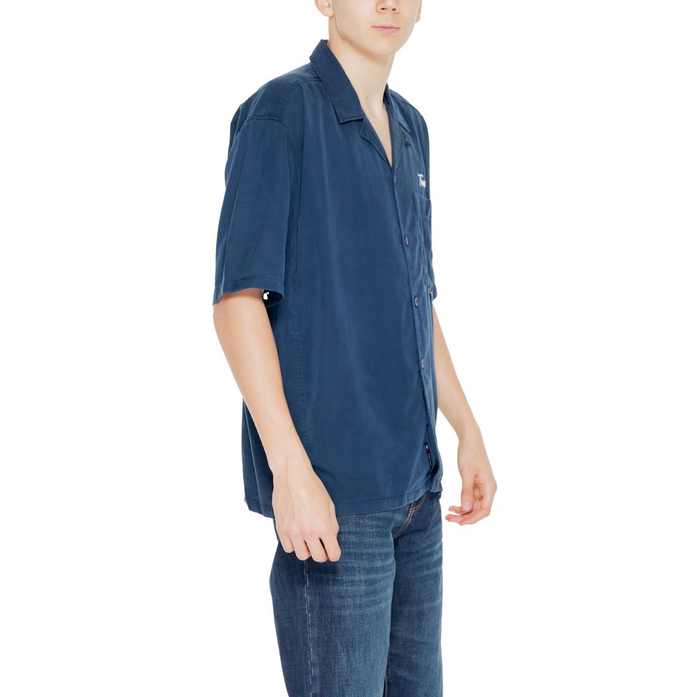 Blaues Lyocell-Hemd