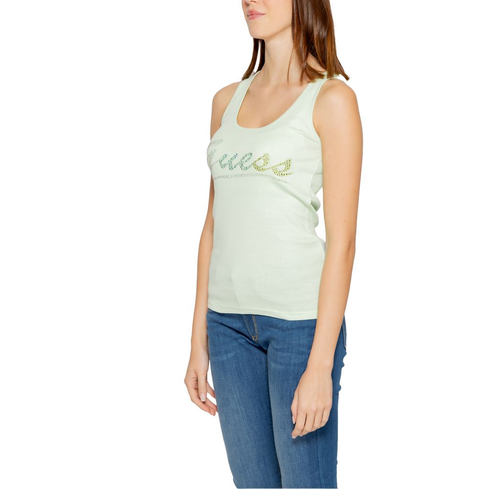 Top e T-shirt in cotone turchese