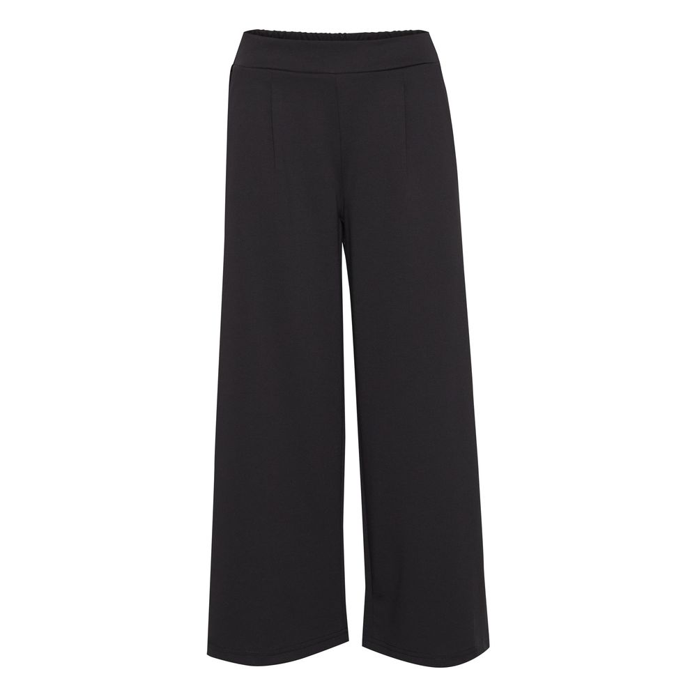 Black Polyester Polyester Jeans & Pant