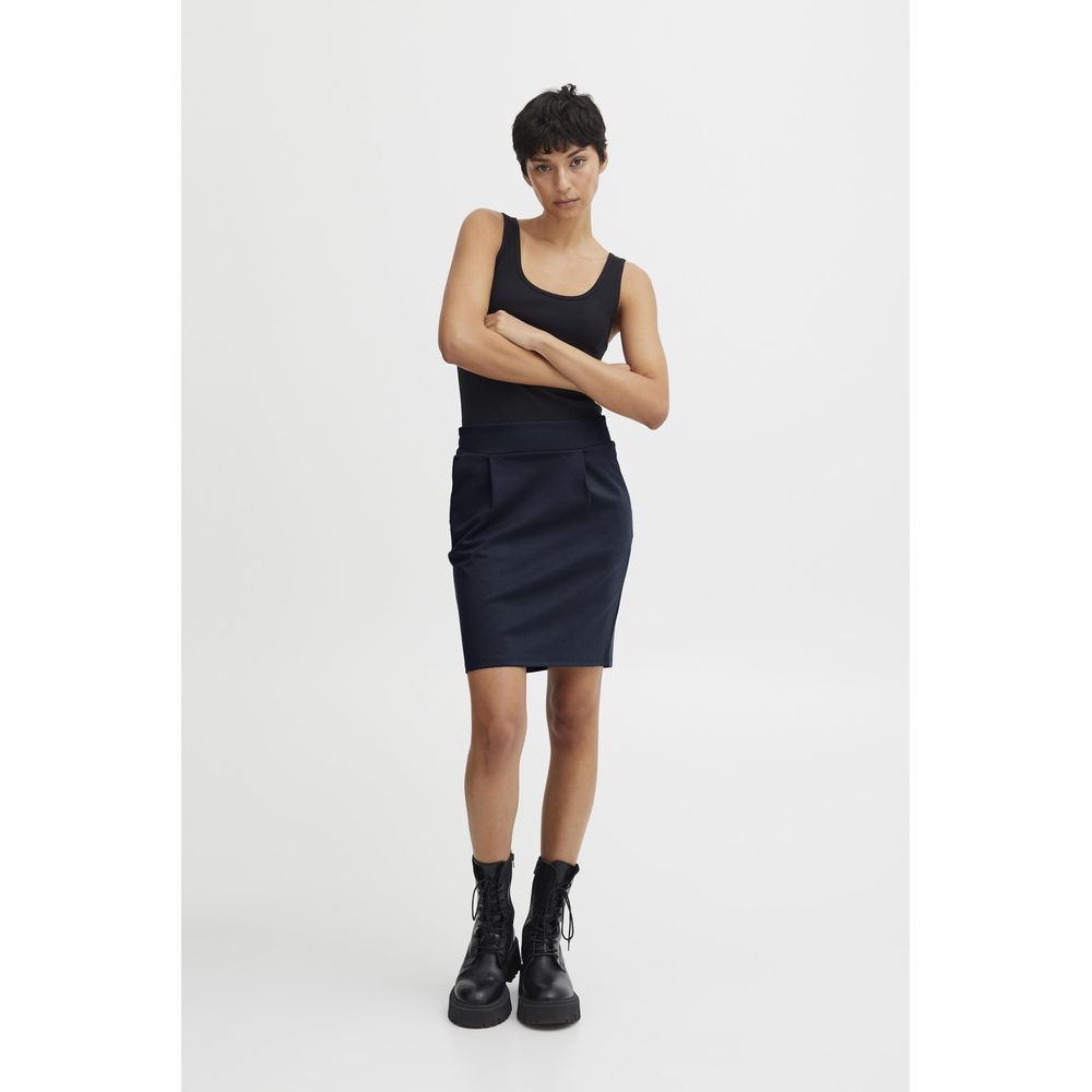 Blauer Polyesterrock