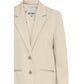 Beige Polyester Polyester Suits & Blazer