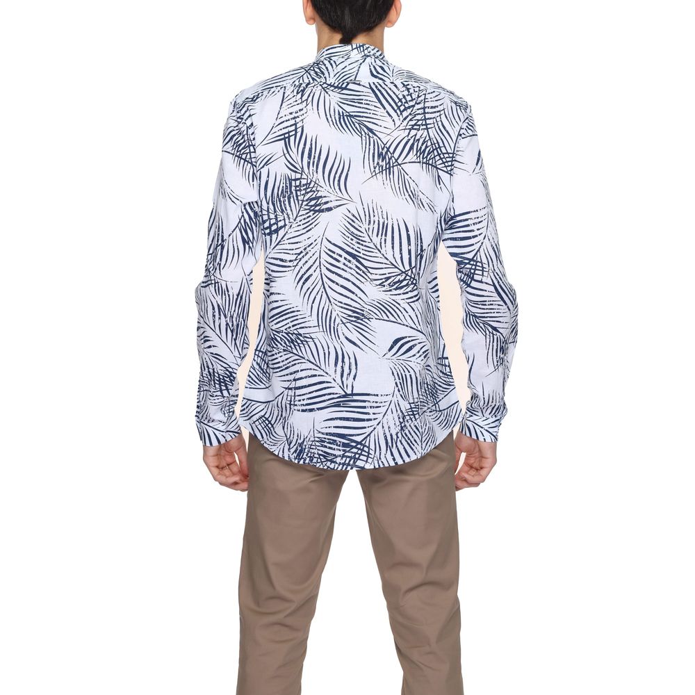 Camicia di cotone blu
