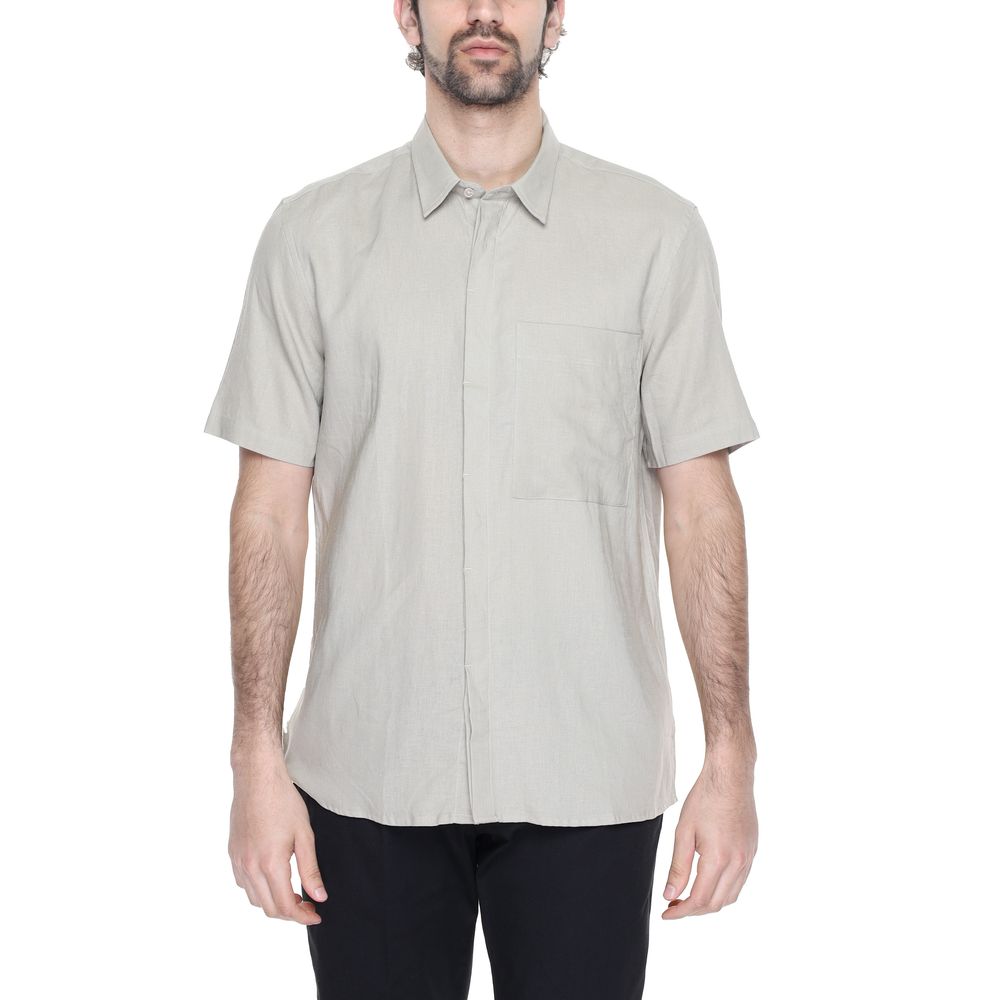 Beige Linen Shirt