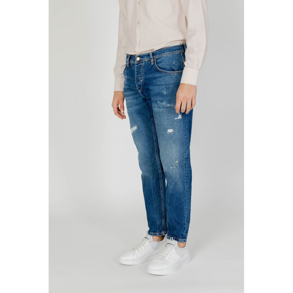 Antony Morato Blue Cotton Skinny Jean