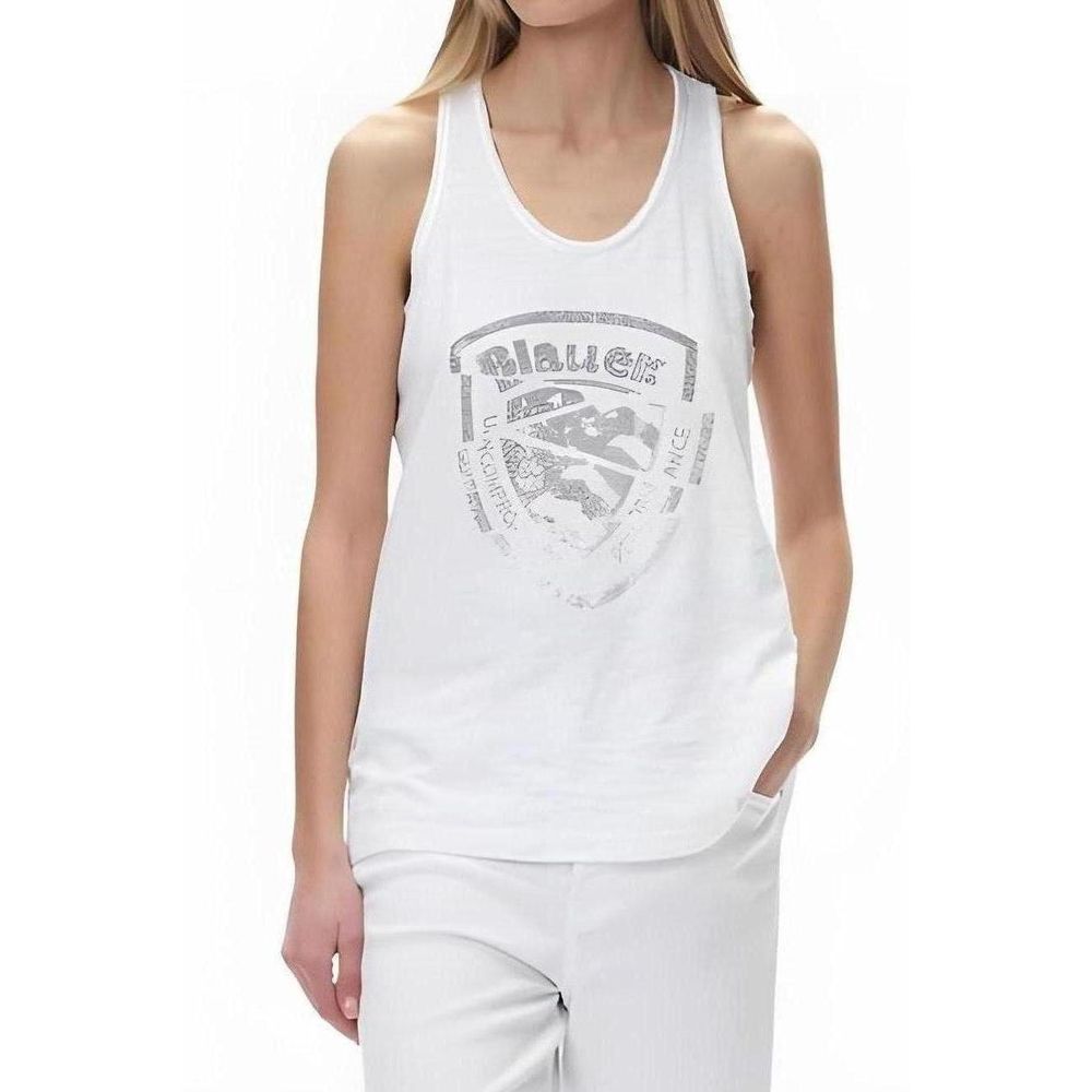 Top e T-shirt in cotone bianco