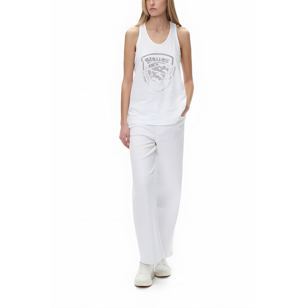 Top e T-shirt in cotone bianco