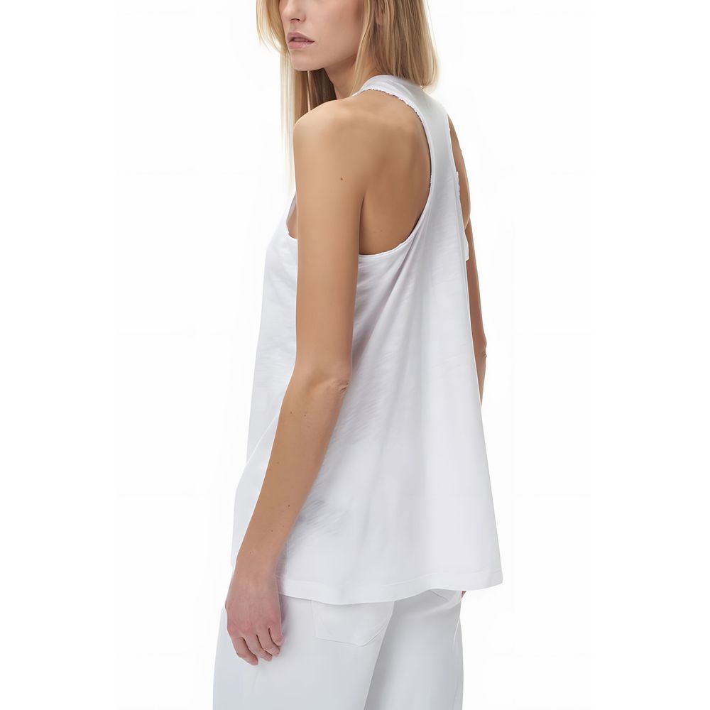 Top e T-shirt in cotone bianco