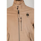 beige Lederjacke