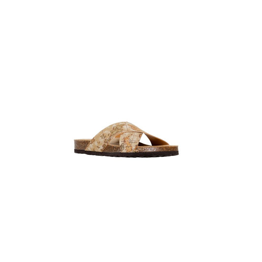 Beige Textile Sandal