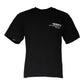 Black Amore Print Cotton Crew Neck T-shirt