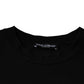 Black Amore Print Cotton Crew Neck T-shirt