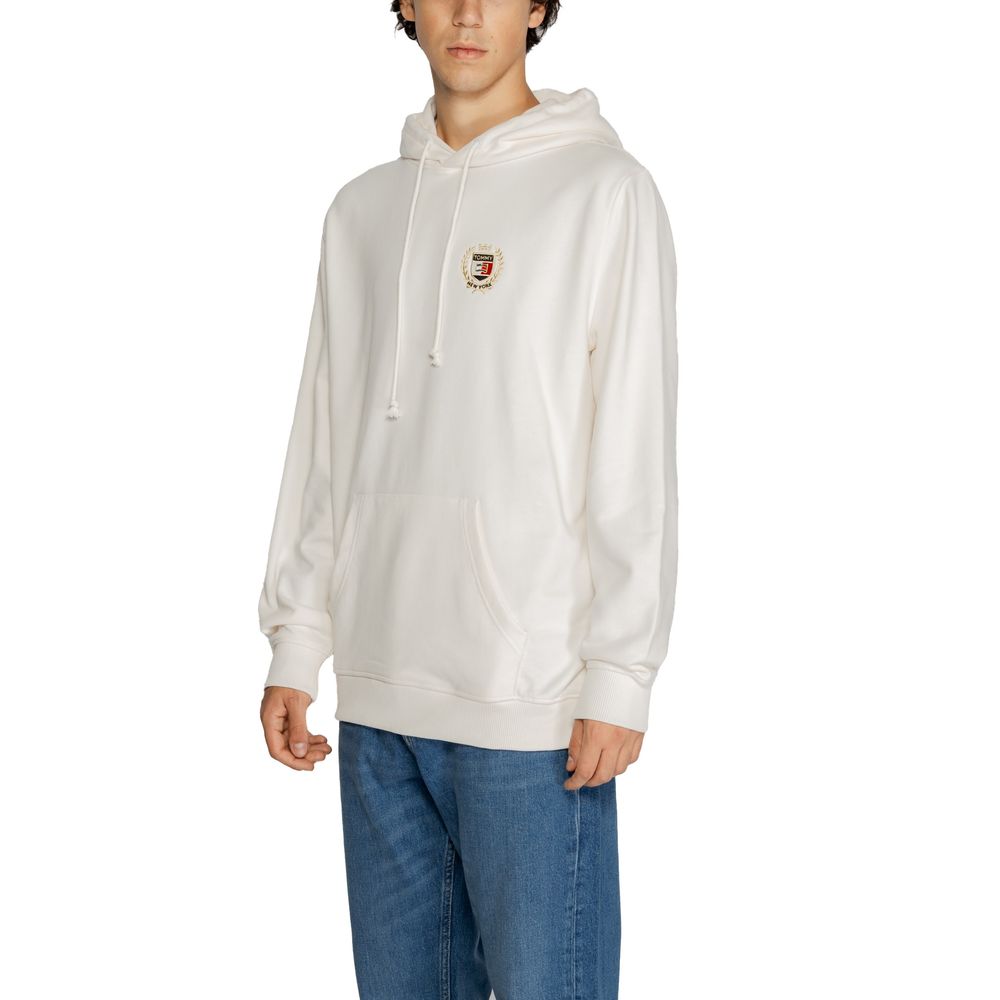 Weißer Baumwollpullover